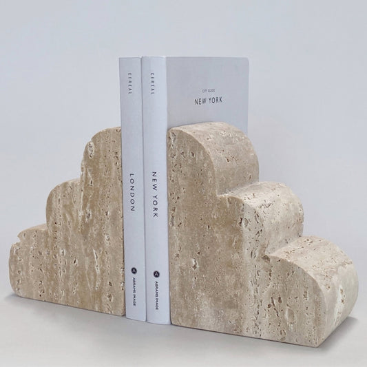 The Travertine Cave Stone Bookends